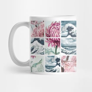 Japanese Stacked Collage Mug